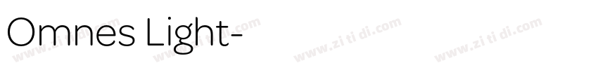 Omnes Light字体转换 Omnes Light字体转换